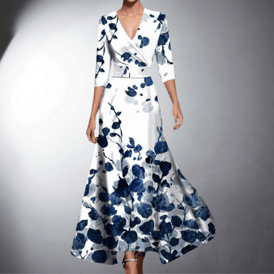 Elegante Avondjurk met Bloemenpracht